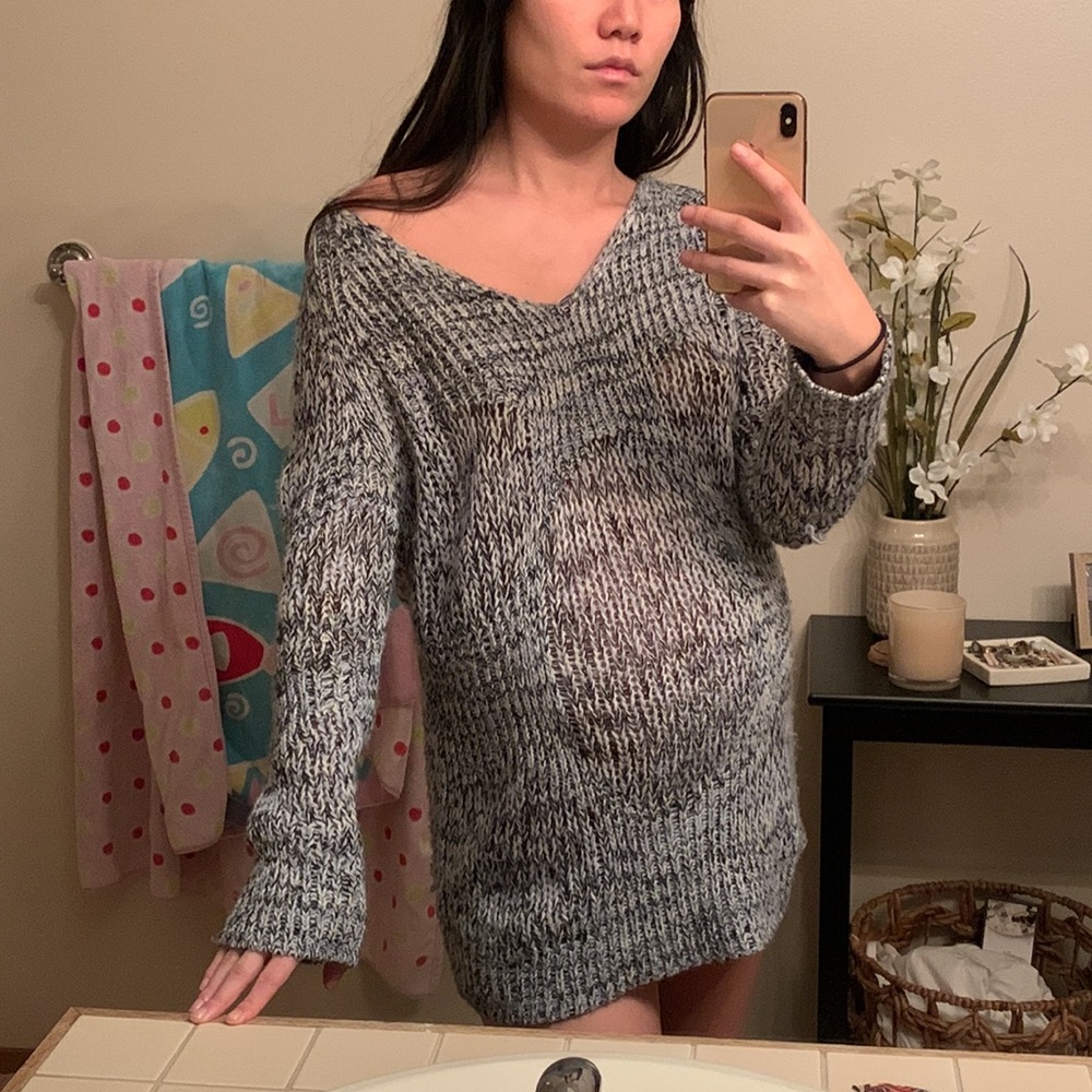 Loose unique knitted nasty gal sweater tunic